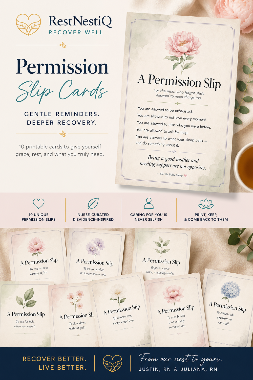RestNestiQ Permission Slip Cards (Digital Download)