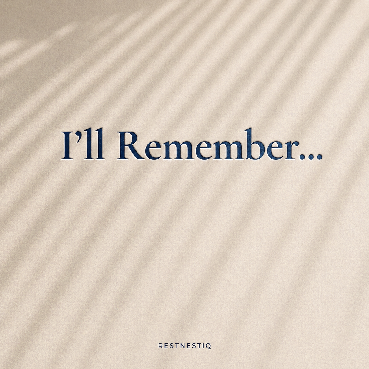 I’ll Remember…™ A Memory Journal
